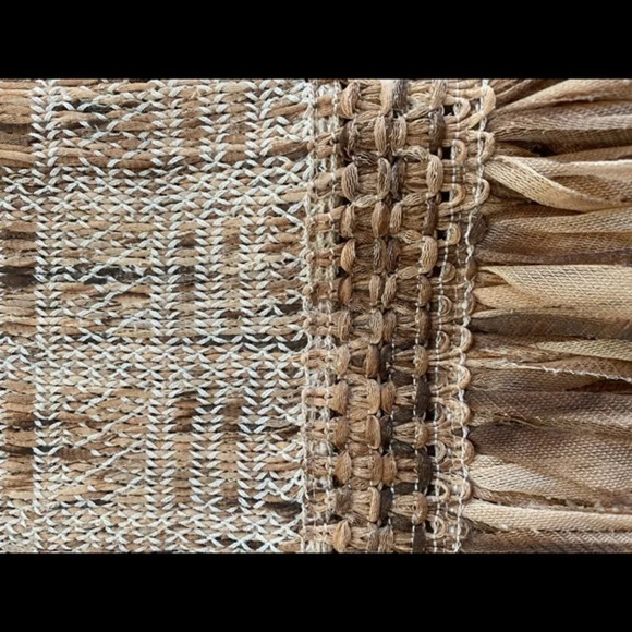 Nic + Zoe Textured Knit Fringe Tan Skirt M - Picture 12 of 13